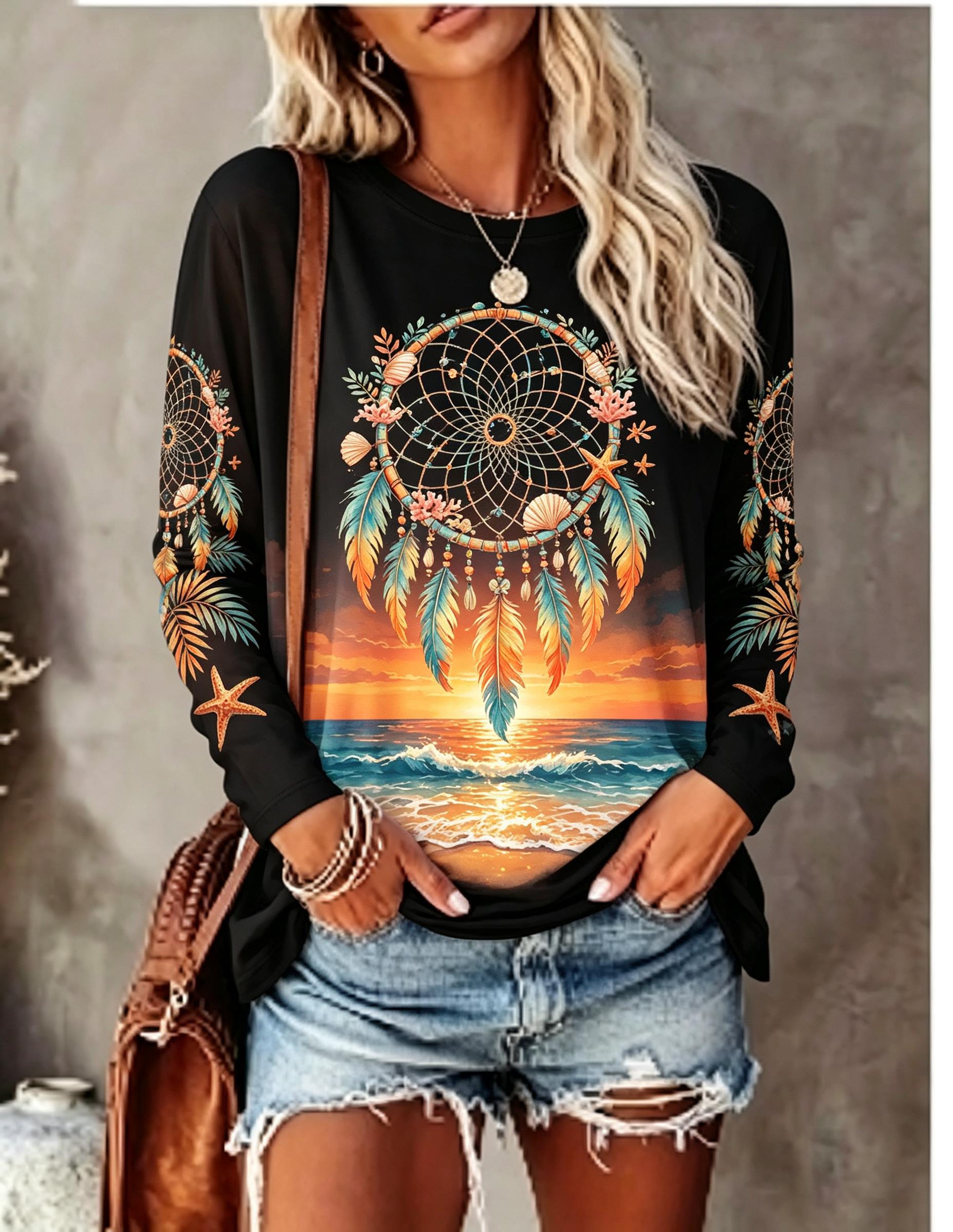 Damen-T-Shirt mit Rundhalsauss – T-Shirts Bewertung und Preis