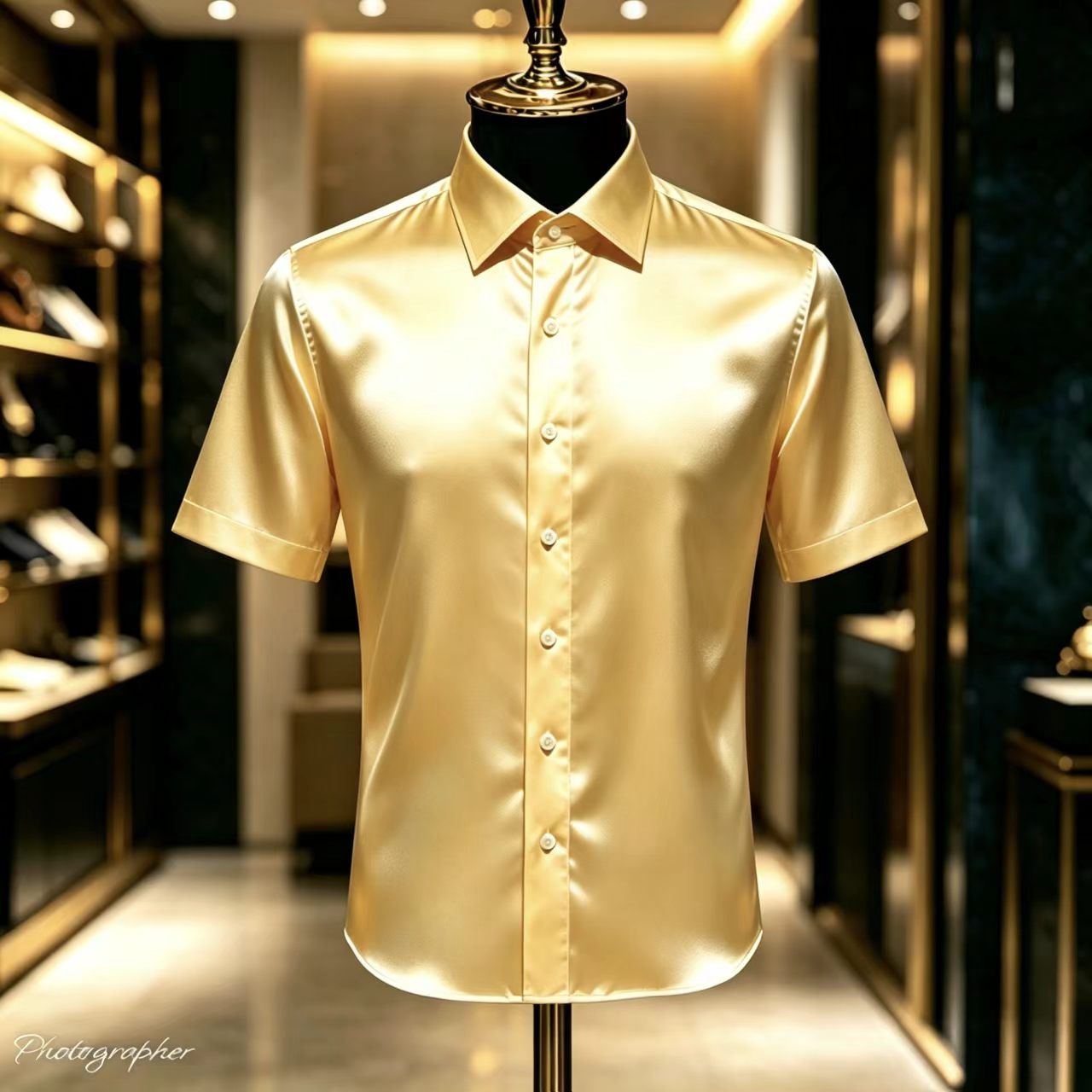 Men's Solid Color Satin Short- – Mens Satin Silk Dress Shirt Bewertung und Preis