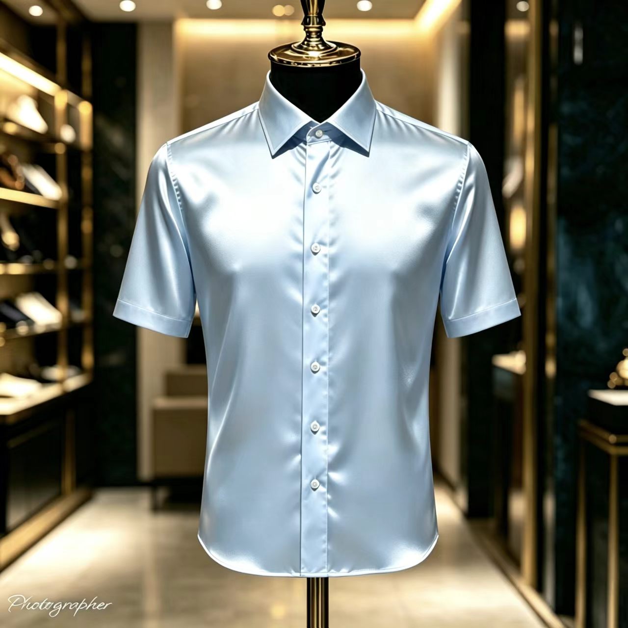 Men's Solid Color Satin Short- – Mens Satin Silk Dress Shirt Bewertung und Preis